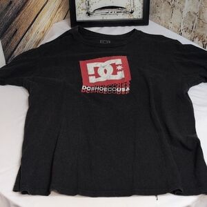 DC Black and Red Short Sleeve Tee